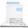 Netuno 50 buste bianche C4 con finestra a destra 90g | 22,9 x 32,4 cm · chiusura con strip adesivo · per fatture, spedizioni, documenti, volantini e ufficio