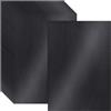 Uncle Paul Cartoncino effetto scintillante nero perla A4 25 fogli 250gsm/92lb | Uncle Paul carta cartonata perlata lucida premium per lavoretti fai da te & inviti matrimonio UAP42BK025