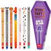 LEGAMI Set di 8 penne gel cancellabili, motivo: animali e Halloween, 0,7 mm | Inchiostro termosensibile, ricaricabile, penna a sorpresa che si illumina al buio, inchiostro colorato, correzioni facili