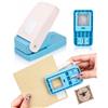 AEIOPRS Punzonatrice per Francobolli Rettangolare, 1x0,8 pollici, Leva Manuale per Carta, Taglierina Precisa per Artigianato e Scrapbooking