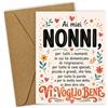 Generico Festa Dei Nonni Biglietto Regalo Nonni Nipoti Regalo Nonna Nonno Originale | Regalo Nonno Idee Regalo per Nonna Biglietto Di Ringraziamento Compleanno Natale, Biglietto Con Busta Di Carta Kraft
