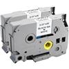 Yowell 2 x TZe-211 6mm x 8m nero su bianco compatibile per Brother TZe-211 TZe211 TZ 211, per Brother P-touch nastro PT-H100LB H100R PT-H105 PT-D200 D200BW D200VP PT-D210 D210VP PT-E100 E100VP