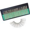 Bestgle Set di punte da diamante con 3 mm filettatura, Kit di punte da diamante, punte da smalto professionale per vetro pietra metallo rigenerato rotondo rotondo Rotary Tool accessori