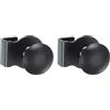 PATIKIL 2Pcs Maniglia Per Porte In Vetro 1-1/8 Acciaio Inossidabile Nero | Clip Per Porte Senza Foratura, Maniglie Pomelli, Con Vite, Per Vetro Doccia Armadio Cassetto Vetrina, 5-8mm