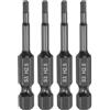 QUARKZMAN 4Pz Punte Cacciavite Piatte Testa Esagonale H2.5 (2.5mm) Punta Magnetiche Gambo Esagonale 1/4 Lunga 50mm (2) Lucidatura a Specchio Inserti per Avvitatore Metrico per Chiave