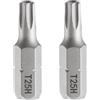 QUARKZMAN 2Pz T25H Punte Avvitatore Torx 1/4 Gambo Esagonale 25mm/1 L | Stella Magnetica Inserti per Avvitatore Professionali, Testa a 6 Punte, Punta per Cacciavite in Acciaio S2 con Foro