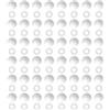 QUARKZMAN 50Pcs Tappi Decorativi In Plastica 12mm Coperture Tappi A Lucido | Decorativi Per Chiodi Da Specchio, Scatto Copriviti Per Mobiletto Specchio, Con Rondella Da 8mm