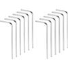 QUARKZMAN 12Pz Chiavi a Brugola 1/20 Forma L Esagonali SAE Acciaio 45# | Set di Chiave a Brugola Torx Attrezzi, Strumento Riparazione per Casa Fai Da Te Riparazione Bici e Moto, Argento