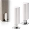 Aoktionyxus 2 fermaporta magnetici autoadesivi (senza foratura) | Fermaporta invisibile in acciaio inox, fermaporta a forte magnetismo, adatto a tutte le porte interne di casa e ufficio