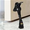 M METERXITY 1 Pcs Fermaporte, Fermaporte In Alluminio A Pedale Regolabile In Altezza 4 Pollici Per Soggiorno/Camera Da Letto/Bagno, Fermaporte [Nero]