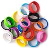 GRIFITI Elastico Joes 2 x .5 pollici piatto 3,2 cm diametro piccolo silicone elastici anelli guarnizione bottiglia cibo cucina durevole ufficio scatole involucri 20 pezzi assortiti colorati ad alta