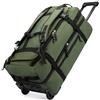 Boniffyy 80L Zaino con Ruote Trolley Valigia Bagaglio a mano Borsone con Ruote da Viaggio Grande Impermeabile Borsa Sportiva Borsoni Palestra Borsoni da Viaggio Wheeled Travel Bag Suitcase (Verde)