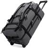Boniffyy 80L Zaino con Ruote Trolley Valigia Bagaglio a mano Borsone con Ruote da Viaggio Grande Impermeabile Borsa Sportiva Borsoni Palestra Borsoni da Viaggio Wheeled Travel Bag Suitcase (Grigio Scuro)
