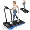 HOMEFITNESSCODE Tapis Roulant Elettrico Salvaspazio 8%, 3 IN 1 Walking Pad Pieghevole, 2.5CV Tapis Roulant Con Inclinazione, Display LED, Carico massimo di 130 kg