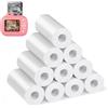 Diboniur 10 Rotoli Carta Termica Bianca per Fotocamera Istantanea Bambini | Confezione da 10 per genitori e bambini, larga 5,7 cm e diametro 2,5 cm, per foto quotidiane, gite, feste e lavoretti
