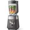 Philips Frullatore elettrico 5000, ProBlend Plus, Vaso 2L, 1000W, Nero | Frullati fini e omogenei, 3 velocità con Pulse, lame rimovibili e parti lavabili in lavastoviglie, HomeID App (HR3020/20)