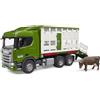 CAMION SCANIA SUPER 560R PER BESTIAME CON 1 ANIMALE VEICOLO COMMERCIALE PER TRAS