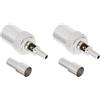 EMSea 2 Pezzi IEC DVB-T TV PAL Maschio Adattatore Cavo Coassiale Connettore Per RG174 RG179 RG316 RG188