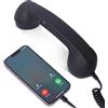 Whychstore Cornetta telefonica retrò, cornetta telefonica USB C retrò | Per telefoni USB-C, impugnatura ergonomica, chiamate vocali chiare, stile retrò da scrivania, 23 x 7 x 6 cm