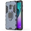 MUMOYAN CHcase Custodia for Samsung Galaxy A8 2018, 2 in 1 Armour resistente Hybrid Dual Layer Armatura Defender PC + TPU Cover con supporto magnetico per auto per Samsung Galaxy A8 2018 -Black Plus Gray