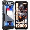 FOSSiBOT F106 Plus 12000mAh/20W Rugged Smartphone Android 16 | 18GB+128GB/2TB, 128dB Doppio Altoparlante, Torcia 512LM, Fotocamera 50MP+20MP Visione Notturna, IP69K Impermeabile
