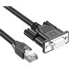 Wiffe Cavo adattatore da RJ45 a D-sub 9 pin RS232, connettore femmina DB9 | Gestione dei dispositivi di rete con interfaccia maschio RJ45 a maschio/femmina D-sub 9 pin RS232