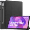 zZjoOoj Custodia Cover Compatibile con per Lenovo Idea Tab Pro (2025 12.7''),Con Funzione di Supporto,Super Sottile Leggero Copertura with Auto Wake/Sleep (Nero)