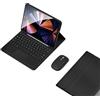 GUPENAA Custodia con Tastiera per Samsung Galaxy Tab S8 Plus/S8+/S7 Fe/S7+/S7 Plus 12.4'', Tastiera Bluetooth Wireless Rimovibile Magnetica con Supporto per S Pen,Nero
