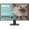 BenQ GW2791PE Monitor 27 1080p FHD 120Hz IPS Eye-Care per Ufficio | 1920x1080, Visual Optimizer, Flicker-free, Low Blue Light, Cornici Sottili, Certificato TÜV, Eye-CareU