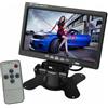 Generico MONITOR LCD 7 POLLICI TFT AUTO CAMPER POGGIATESTA A COLORI BASE REGOLABILE