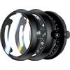Rojeuinn 2 custodie per Google Pixel Watch 4 45mm, con pellicola protettiva, PC rigido a 360°, anti-graffio, antipolvere, ultra sottile, colore Nero
