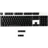 YMDK Set di 105 copritasti con profilo OEM ISO Double Shot PBT Shine Through OEM, adatti per switch Cherry MX e tastiera meccanica (nero)