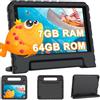 YESTEL Tablet touchscreen Android per bambini 8 pollici, 7 GB RAM + 64 GB ROM (espandibile fino a 1 TB), Wi-Fi 6, controllo parentale, IPS 1280 x 800, Bluetooth 5.0, custodia EVA antiurto, nero.