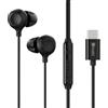 Hmusic mini Auricolari con filo USB-C per dormire sul lato | Isolamento dal rumore, Microfono, leggero 1g, materiale in silicone morbido, cavo TPE, per russamento, viaggi, relax
