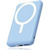 AOGUERBE PowerBank per MagSafe,10000mAh Magnetico Power Bank per iPhone | 22.5W PD Ricarica Rapida, IIngresso e Uscita USB-C, Wireless Caricatore Portatile per iPhone 17/16/15/14/13/12 Serie