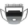 MASTERLINE Mascherina autoradio 1 DIN cassetto portaoggetti rimovibile. Colore SILVER OPACO. NECESSARIO ACQUISTARE ANCHE IL CUPOLINO, QUELLO ORIGINALE NON VA BENE CON LA MASCHERINA IN OGGETTO.