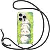 Yimctoie Cover con Cordino per Samsung Galaxy A15 5G 6.5, Carino Anime Custodia con Cinturino Regolabile Collana Cordino da Collo Catena Morbida TPU Silicone Case per Samsung Galaxy A15 5G, Lying