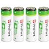 DogePro 4 Pezzi AA Batterie Ricaricabili al Litio USB-C 1,5V 2220mWh - Pile Ricaricabili AA ricarica fino a 1500 volte - con Cavo di Ricarica Tipo C
