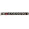 GEMBIRD REGLETA 8 SCHUKO SOCKETS 1U 16A C14 PLUG 3 M CABLE