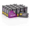 GP Extra Batterie CR123A Set da 20 | Batterie al litio CR123 lunga durata | Batteria CR123a 3V per Smart Home, allarmi, torce, accessori foto e altro | Compatibili con DL123, CR17345 e 5018LC