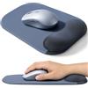 Gimars Tappetino Mouse con Poggiapolsi e Base Antiscivolo,Mouse Pad con Supporto Polso Curvo Ergonomico,Tappetino per Mouse in Memory Foam per Casa Gaming Ufficio Scuola PC Laptop Computer
