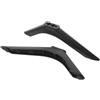 FIXOSHEE 2 Pezzi Supporto Base per TV da Tavolo in ABS Nero | Montaggio Rapido con Viti Incluse, Sostegno Stabile e Ingombro Ridotto, per Salotto e Scrivania