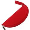 Generisch Tappetino per mouse con tasca con cerniera in neoprene, rosso | Valigetta portatile per accessori per piccoli computer per uso in viaggio