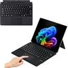 QUARK Tastiera Surface Pro 11, tastiera Microsoft Surface Pro Surface Pro 13/11/10/9/8/X, copertura ultra sottile per tastiera wireless, 33 cm, touchpad, magnetica, retroilluminata a 7 colori