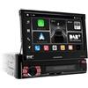 MACROM T6593 DAB - Sistema multimediale ANDROID 13, 7" motorizzato, CarPlay & Android Auto wireless e DAB integrato