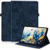 laddutoi Custodia per Samsung Galaxy Tab S6 Lite 10.4 2024/2022, Blu | Protettiva Case per SM-P610/P613, Cover in Pelle PU con Supporto regolabile, Slot per schede, Antiscivolo, Motivo a farfalla