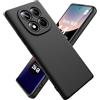 Ikziwreo Cover per Xiaomi Redmi Note 14 Pro 5G - Nero | Schermo in Vetro Temperato, Custodia in Silicone Morbido TPU Liquido, Case Protettiva Gomma Antiurto Resistente