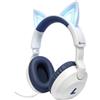 Hmusic Cuffie per Bambini con monitoraggio vocale, Senza fili & con filo | 120 ore di autonomia, Volume Limitato 85dB, Bluetooth 6.0, Cavo AUX 3,5mm, Microfono nascosto, Morbido e comodo, Pieghevole