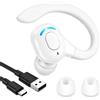 Xforevery Cuffie wireless Bluetooth V5.2 con microfono integrato, cuffie mono, vivavoce, archetto a 360°, riduzione del rumore, 20 ore di autonomia, compatibile con iPhone, Android, guida