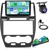 Hodozzy 2GB+32GB Autoradio Android per Land Rover Freelander 2 2007-2012 | CarPlay Android Auto Wireless, Radio 2 Din Touchscreen 9 Pollici con Bluetooth GPS Navigatore WiFi FM/RDS EQ Telecamera